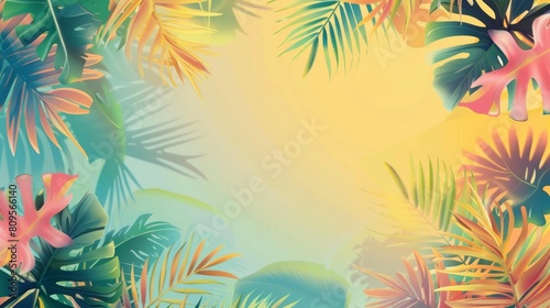 Summer Tropical Vibes Background