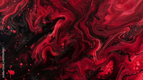 Desktop background, luscious red, inviting black, abstract feminine