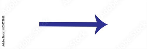 long blue arrow icon vector illustration eps 10.