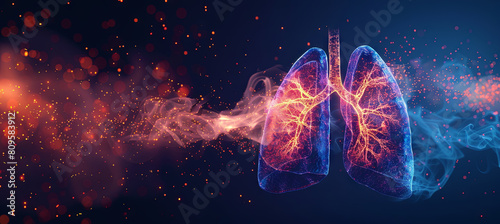 Abstract human lung