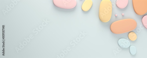 Abstract background of clostridium, clostridium bacteria, Pastel color style.