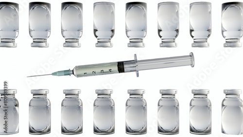 3d rendering of intravenous drugs are those injected directly into the body with medical syringe