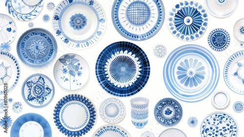 classic blue and white porcelain patterns