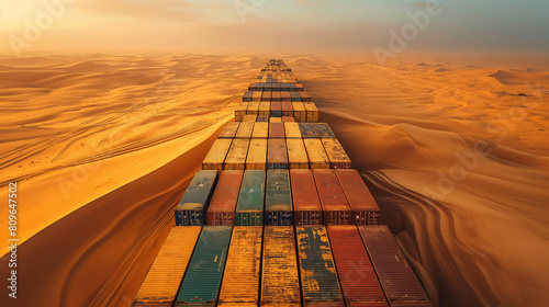 container in the desert