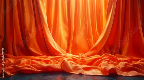 red velvet curtain