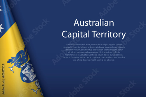 3d flag Australian Capital Territory, region of Australia