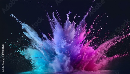 Wallpaper fountain in the city, splashes in water, colorful fireworks, smoke on black, Sand explosion, with splashes of golden colored sand against a dramatic dark background, beautiful art