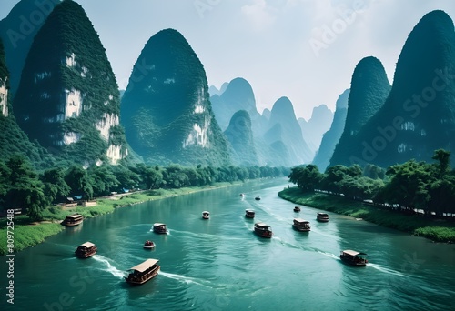 Journey Along the Li River: Exploring the Iconic Landscapes of Guilin, China
