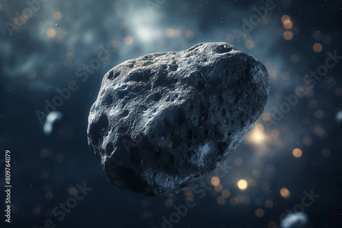 macro shot of rocks and asteroids
