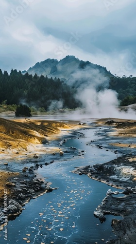 Spectacular geothermal features bubbling with activity