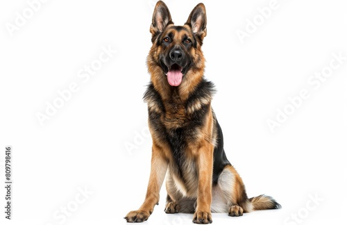 Shepherd dog isolated on white background