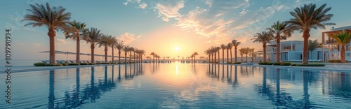 Serene 4K HD Wallpaper of Qatar's Exquisite Tourist Destination and Vacation Spot 