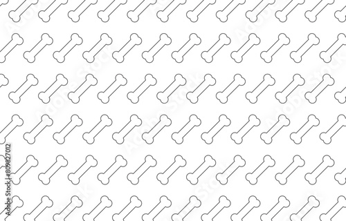 Seamless pattern with bone.Cute repeat pattern with dog food.