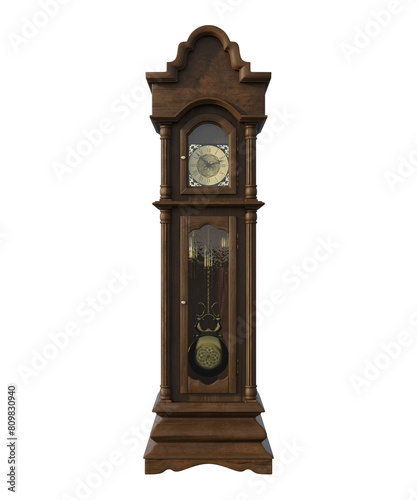 orologio a pendolo, orologio d'epoca, tempo barometro termometro 