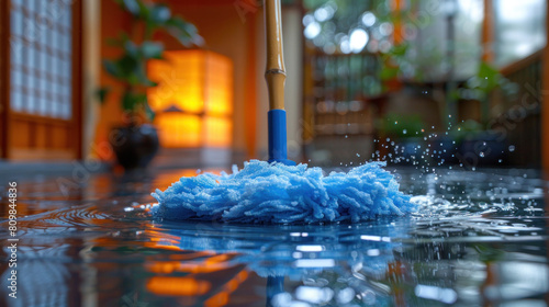 A mop made, refreshing your senses as you work to cleanse the floor. With each pass, imagine yourself sweeping away not just dirt.