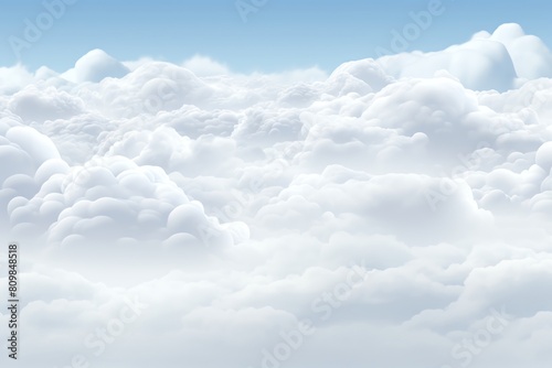 Illustrate a set of stratus clouds in 3D, spreading across the frame like a soft blanket, gently rendered and isolated on white