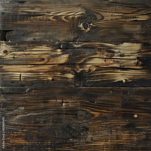 Rustic wooden background with aged timber boards. AI generative innovation brings out the organic charm.