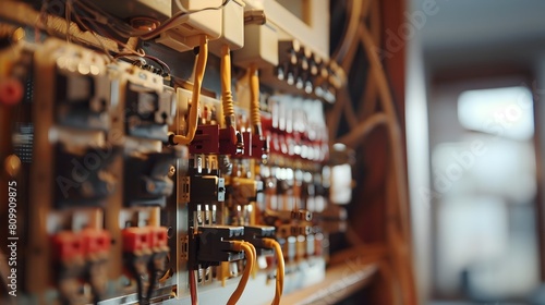 Technician Examining Residential Electrical Panel for Troubleshooting and Home Maintenance