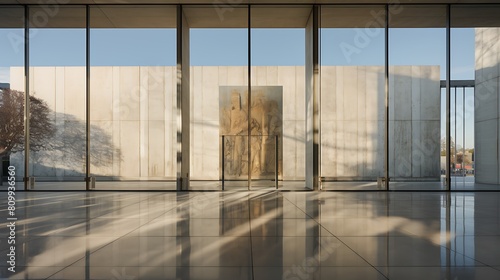 Partitions align with the perimeter facade's columns.