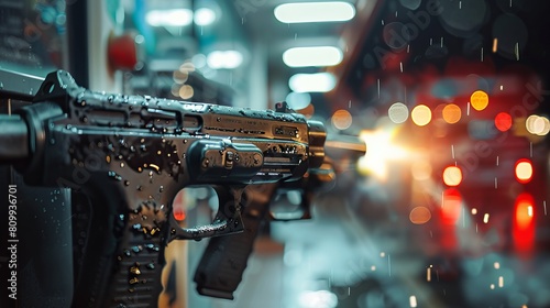 Detailed close-up of both diesel and petrol fuel pistols at a gas station, highlighting the ongoing fuel crisis and rising fuel costs