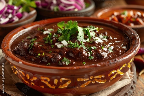 Mole Poblano: A Traditional Delight of Mexican Gastronomy - Heaping Plate of Mole Poblano con Pollo