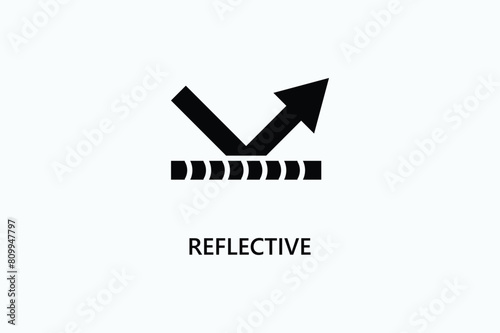 Reflective Vector Icon Or Logo Illustration