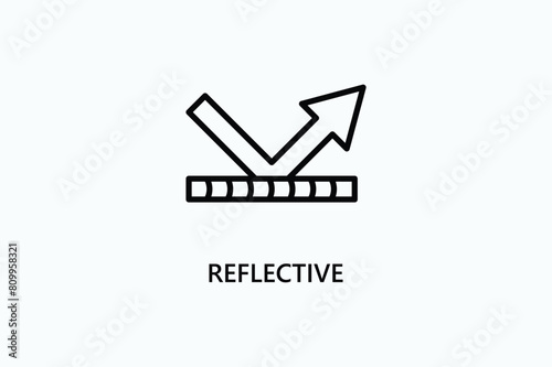Reflective Vector Icon Or Logo Illustration
