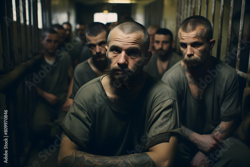 prisoners in prison, prison photo of some prisoners in high security prison, prison life, prisoners, jail inmates