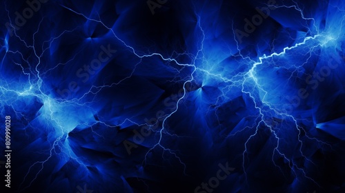 Striking Electric Blue Lightning Background Emitting Dynamic Energy