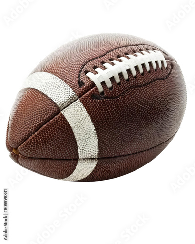 American football ball isolated on white background