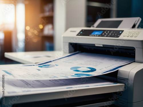 Elevating workplace productivity, A contemporary photocopier enhancing efficiency.