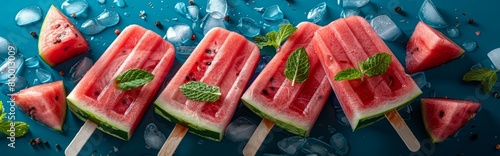 Refreshing Summer Delight: Juicy Chilled Watermelon on a Sunny Day | 4K HD Wallpaper
