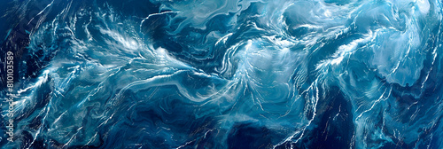 The interaction of strong winds in the mesosphere creating intricate wave patterns, viewed from a high-altitude satellite perspective
