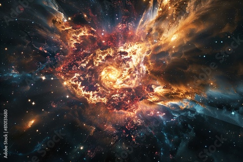 Spektakularny wybuch gwiazdy w głębi wszechświata