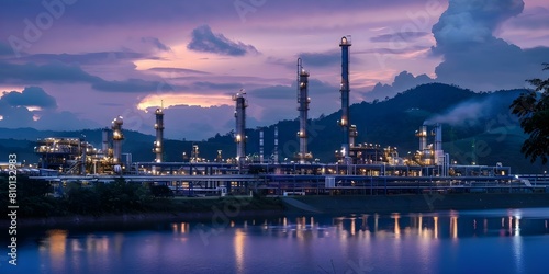 Description Oil and gas facility for production refining and storage infrastructure development. Concept Oil and Gas Facilities, Production Refining, Storage Infrastructure, Development Operations