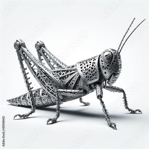 Metal grasshopper