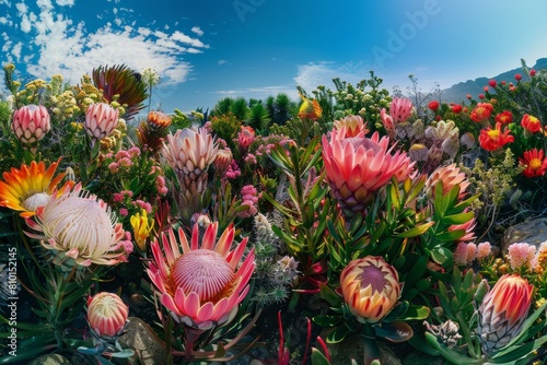 Colorful Flowers Blooming in Grass