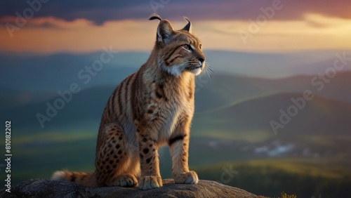 lynx in the mountains