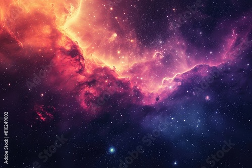 Abstract outer space art with galactic elements. Illustration of a background with a majestic space theme.