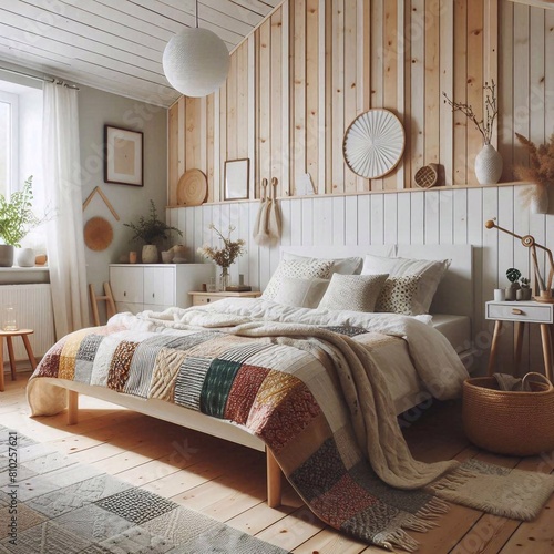Hintergrund, Wallpaper: Skandinavisches Schlafzimmer