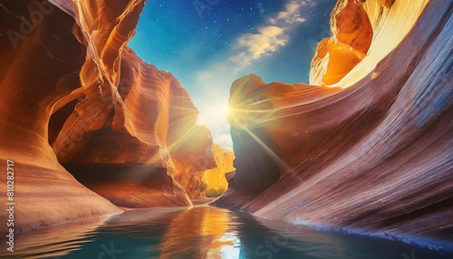 antelope canyon in arizona near page art and travel concept