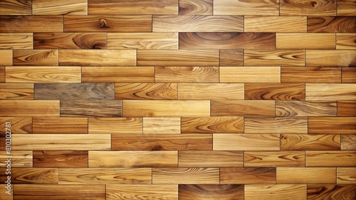 Detailed photo of a herringbone pattern wood floor highlighting the intricate grain and warm tones of the wood