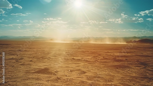 Intense Summer Desert Landscape
