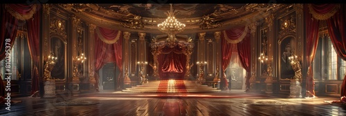 Baroque throne room for royal receptions