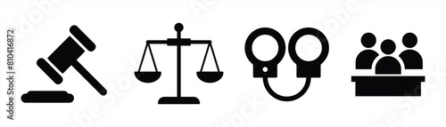 law and judgement icon. law and appeals vector illustration