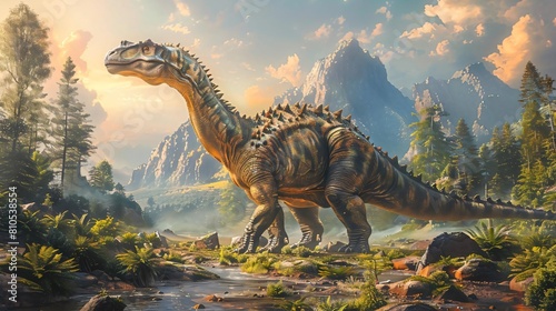 Discuss the paleoenvironment in which the newly discovered dinosaur species likely lived