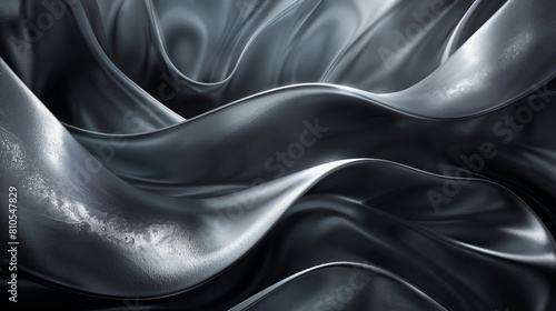 The image is a close-up of a silver silk fabric. The fabric is soft and luxurious, and it reflects the light beautifully. The image is very calming and relaxing.
