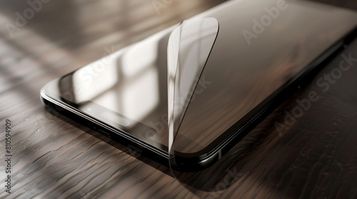 Privacy screen protector featuring a narrow viewing angle to prevent side glances, ensuring sensitive information remains confidential in public settings.