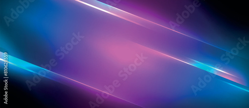 The font on the purple and blue background with glowing lines creates a hypnotizing visual effect lighting, reminiscent of neon gas in electric blue and magenta hues
