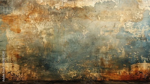 Grungy textured background with distressed layers and earthy tones